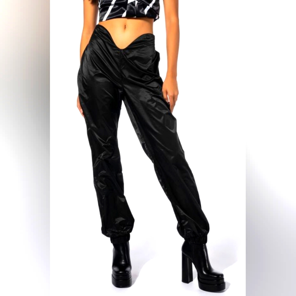 NWT High Rise Joggers, XL, Black